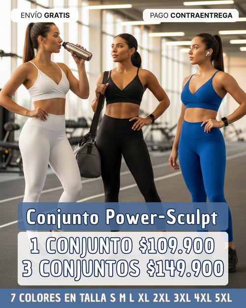Conjunto Deportivo Leggins Power Sculpt